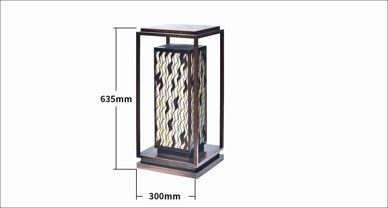 MJ-Z9-1101-garden-pillar-light-dimension